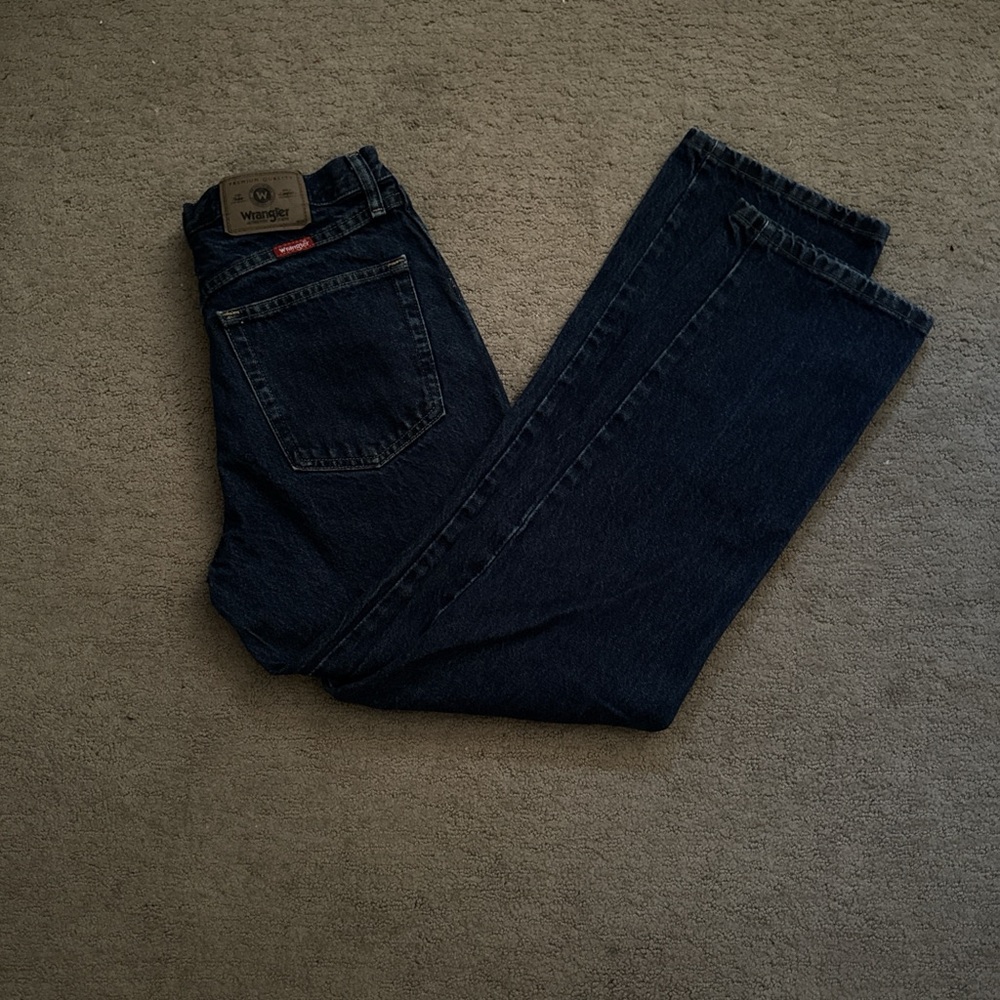 Wrangler Men's Deep Indigo Straight Jeans